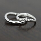 結婚指輪 ペアリング 2本セット価格 PT100 (プラチナ10％) ダイヤモンド 0.10ct マリッジリング ギフト プレゼント クリスマス 彼女