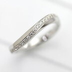 結婚指輪 リング プラチナ PT900 S字 ラインリング ダイヤモンド 0.10ct マリッジリング レディースリング ギフト プレゼント クリスマス 彼女