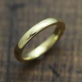 結婚指輪 K18YG シンプル 甲丸リング マリッジリング イエローゴールド メンズリング クリスマス 彼女