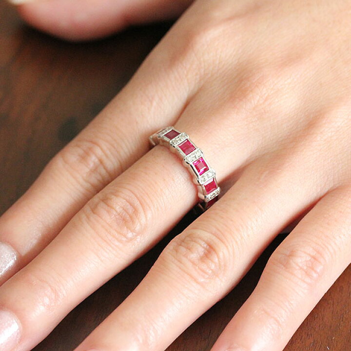 楽天市場】結婚指輪 K18WG ホワイトゴールド レディースリング 指輪 18  