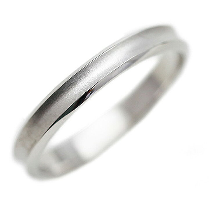楽天市場】結婚指輪 K18WG ホワイトゴールド メンズリング 指輪 18金 
