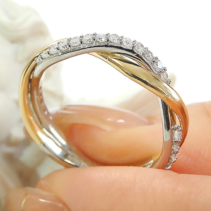 イエローブラウン&クリア ダイヤ 0.618ct リング Pt900 Diamond Ring  