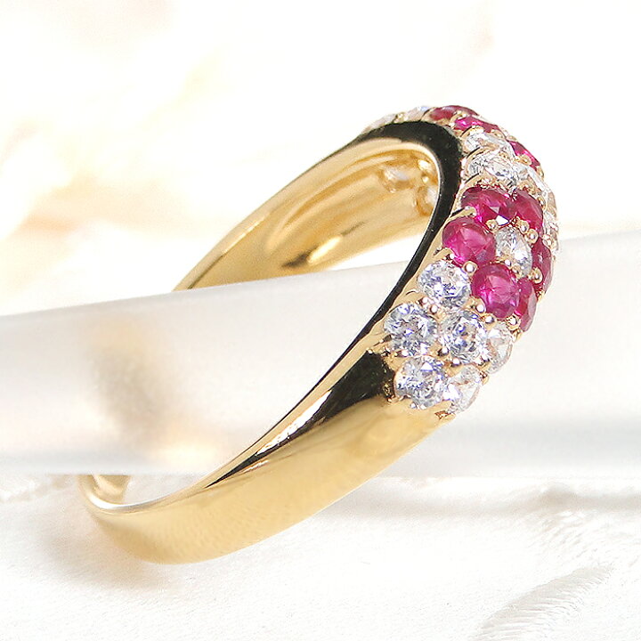 楽天市場】指輪 レディース リング K18YG 【0.5ct】 イエローゴールド  