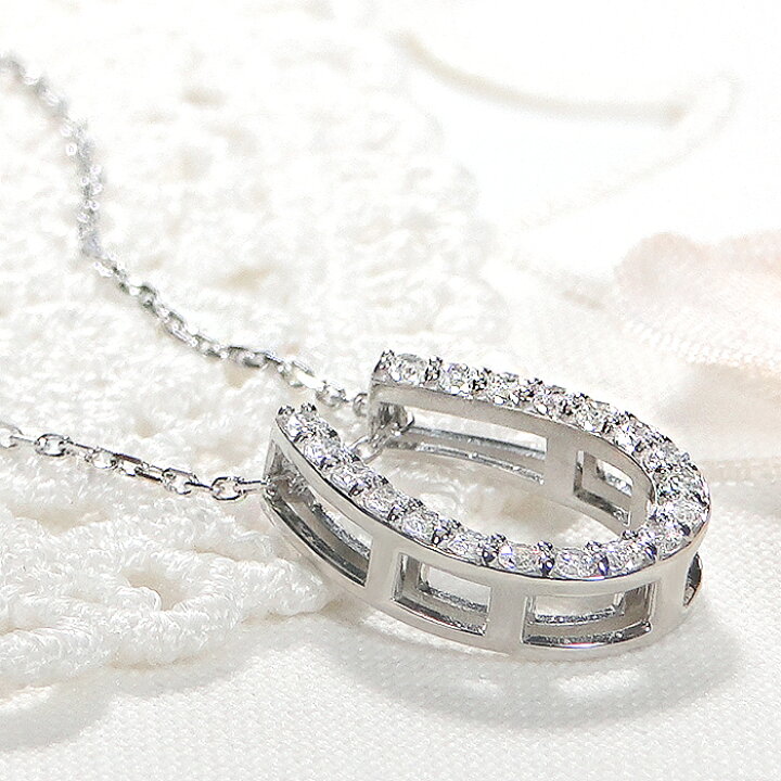 楽天市場】【セール☆10%OFF】 ネックレス Pt900 【0.27ct】馬蹄  