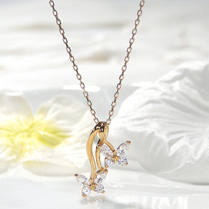 楽天市場】ネックレス レディース イエローゴールド K18YG 0.5ct K18 