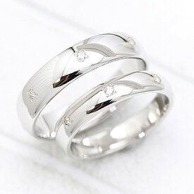 結婚指輪 ペアリング PT100 (プラチナ 10％) ダイヤモンド マリッジリング 指輪 0.5号刻み 幅広 ストレート 甲丸 シンプル ドット 記念日 クリスマス プレゼント ダイヤ 0.07ct 等間隔