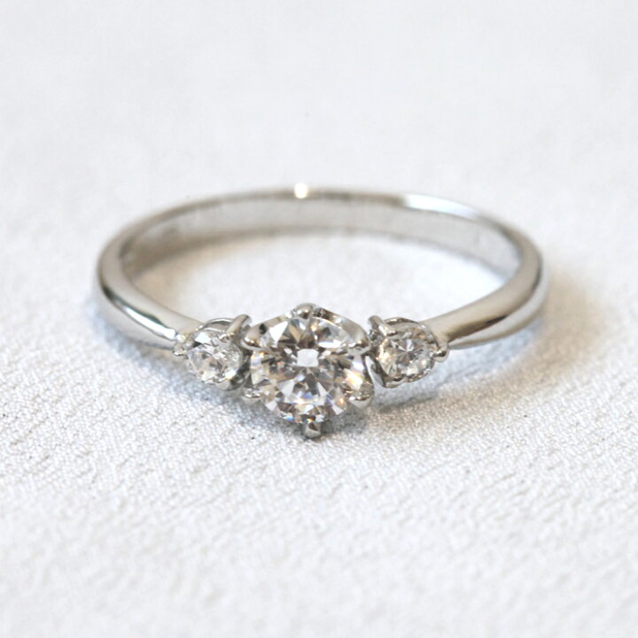 楽天市場】婚約指輪 PT900 プラチナリング ティファニー爪 