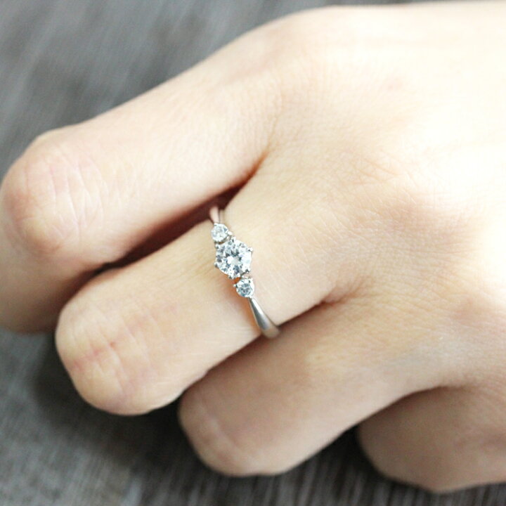 楽天市場】婚約指輪 PT900 プラチナリング ティファニー爪 