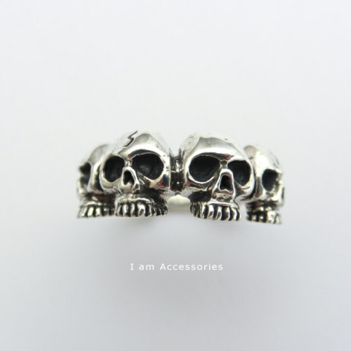 楽天市場】スカルヘッドリング シルバー925 18号 : Jewelry Orgel