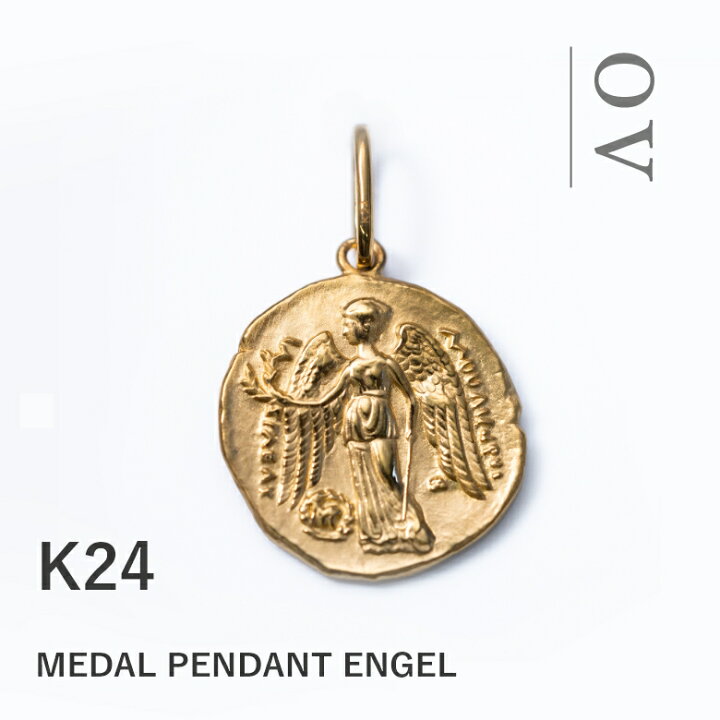 楽天市場】純金 メダルペンダントトップ K24 古代コインモチーフ 