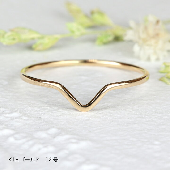 楽天市場】【SALE】指輪 “V-ring” 地金リング プラチナ/18金/K18ピンク 