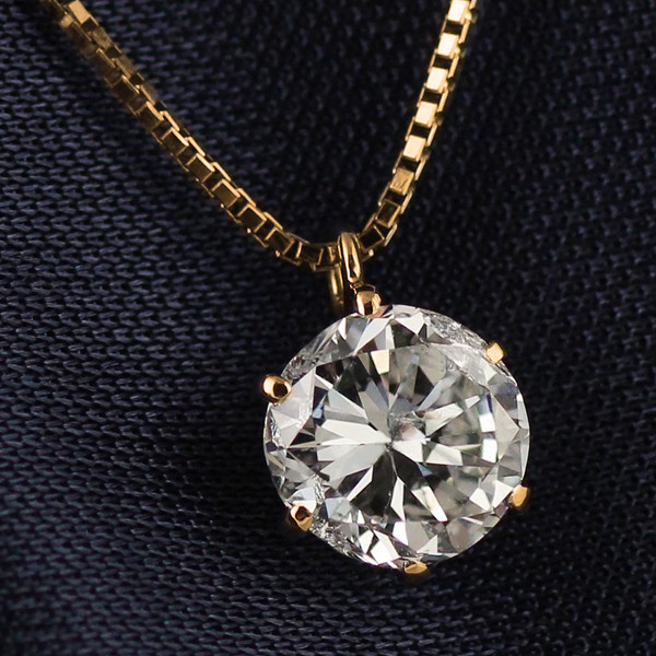 ネックレス ダイヤモンド 一粒ダイヤモンドネックレス 1カラットの人気 
