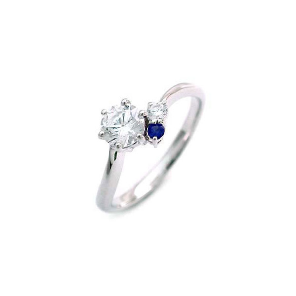 送料無料 エンゲージリング レディース 人気 リング 婚約指輪 指輪 サファイア ダイヤモンド プラチナ リング 9月 誕生石 通販 