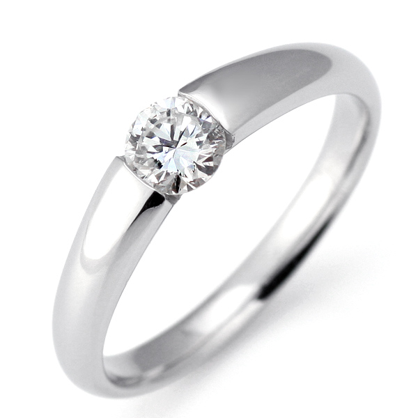 ダイヤモンド リング プラチナ ダイヤモンドリング 婚約指輪 エンゲージリング  0.3ct D VVS2 EX 鑑定書付 ラッピング無料 末広 