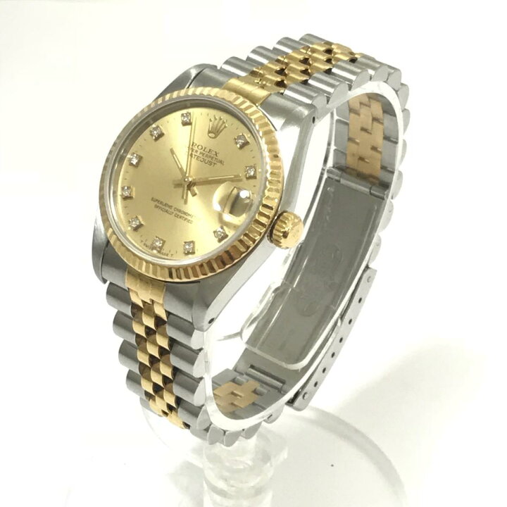 楽天市場】ROLEX(ロレックス) デイトジャスト R番 10Pダイヤ 68273G YG  