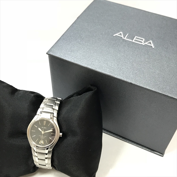 SEIKO(セイコー) アルバ VX82-X331 ネイビー文字盤 ステンレススチール(SS) クォーツ レディース 【中古】 腕時計 all  shop | とーたる 楽天市場店