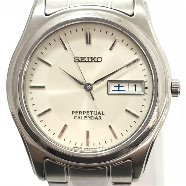 SEIKO(セイコー) パーペチュアルカレンダー 8F33-00A0 ステンレススチール(SS) クォーツ メンズ 【中古】 腕時計  netshop とーたる 