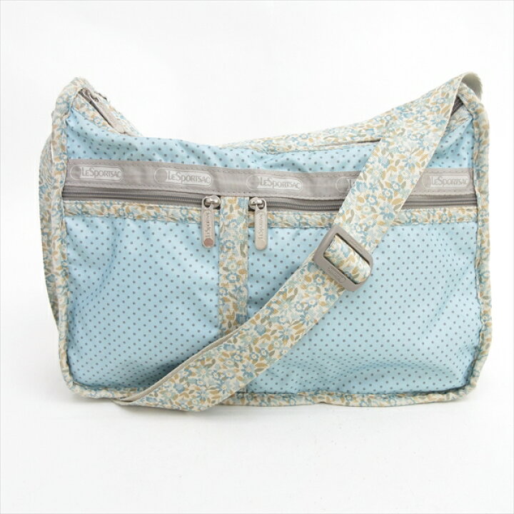 楽天市場】LeSportsac(レスポートサック) 花柄×水玉 ドット ロングショルダーバッグ 斜め掛け 水色 ナイロン/ 【ブランドバッグ】【中古】nb netshop : とーたる 楽天市場店