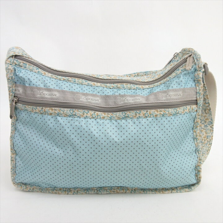 楽天市場】LeSportsac(レスポートサック) 花柄×水玉 ドット ロングショルダーバッグ 斜め掛け 水色 ナイロン/ 【ブランドバッグ】【中古】nb netshop : とーたる 楽天市場店