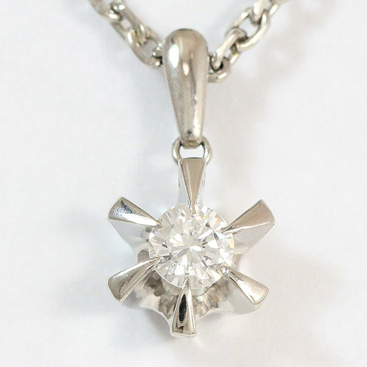 楽天市場】一粒石 ダイヤモンド 0.36ct ネックレス プラチナ 