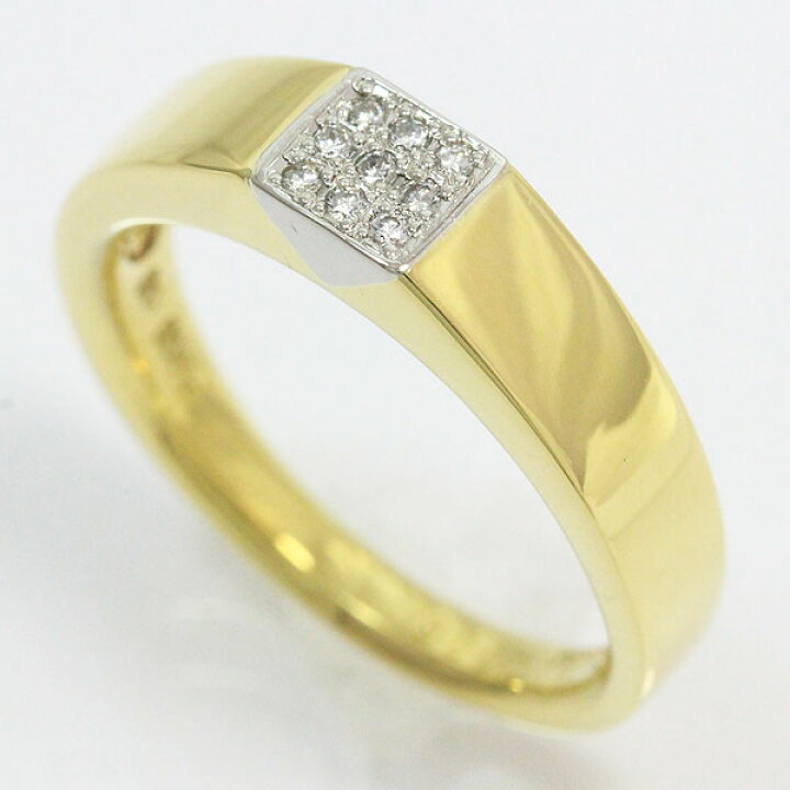 楽天市場】医協 ダイヤモンド 計0.06ct リング 14号 18金イエロー 