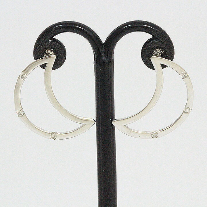 ホワイトゴールド k14wg ダイヤモンド0.03ct ピアス 新品