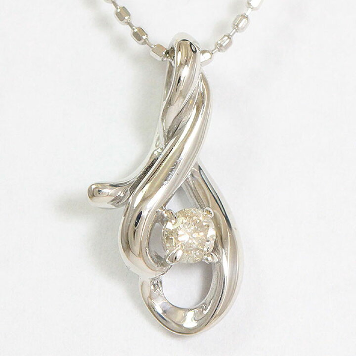 楽天市場】ダイヤモンド 0.06ct ネックレス 10金ホワイトゴールド  
