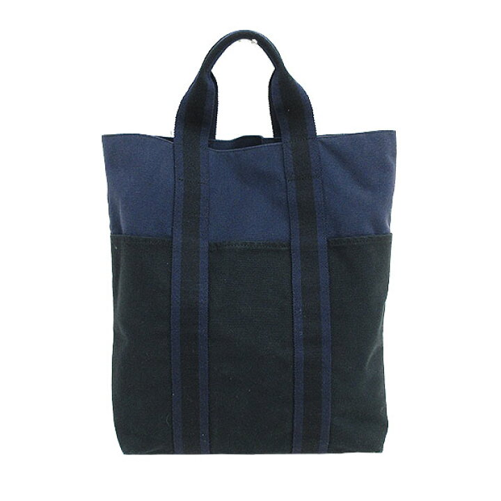 楽天市場】HERMES(エルメス) フールトゥ カバス トートバッグ 紺 