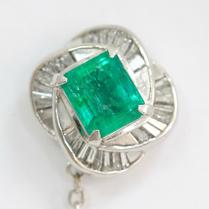 楽天市場】ネクタイピン エメラルド 0.95ct/ダイヤモンド 計0.35ct 