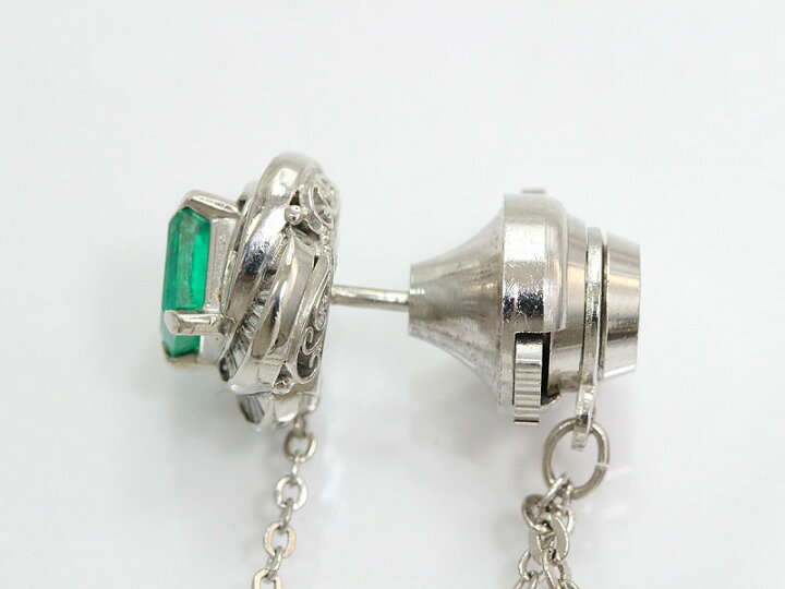楽天市場】ネクタイピン エメラルド 0.95ct/ダイヤモンド 計0.35ct 