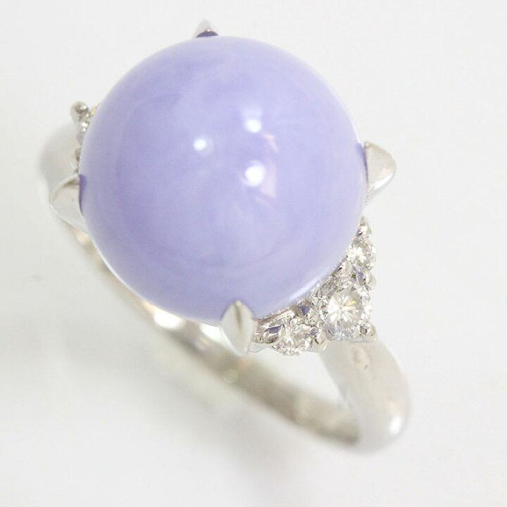 楽天市場】翡翠 ラベンダーヒスイ/ダイヤモンド計0.27ct リング 14号 