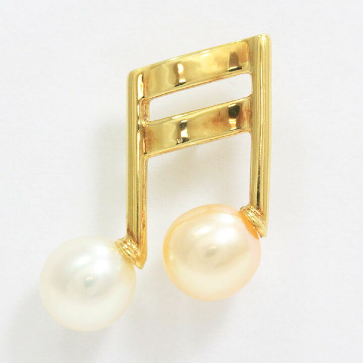 楽天市場】TASAKI(タサキ) ブローチ 真珠 音符 パール 約 5.7mm 18金 