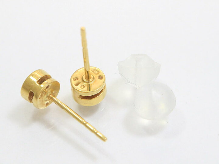 楽天市場】一粒石 ダイヤモンド 各0.15ct ピアス 18金イエローゴールド 