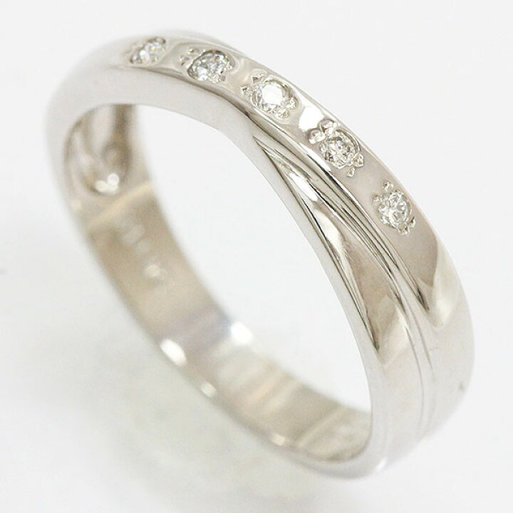 楽天市場】ダイヤモンド計0.06ct リング 10号 14金ホワイトゴールド 