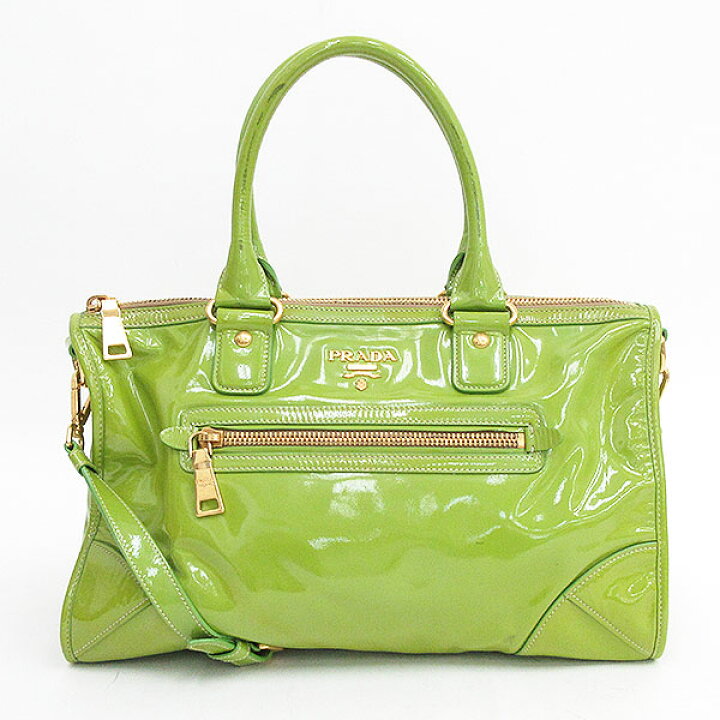 楽天市場】PRADA(プラダ) 2WAYバッグ トート ショルダー BL0639 黄緑  