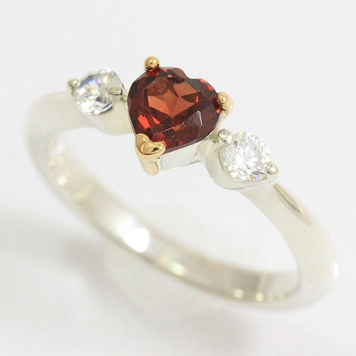 楽天市場】STAR JEWELRY(スタージュエリー) リング ハート ガーネット  