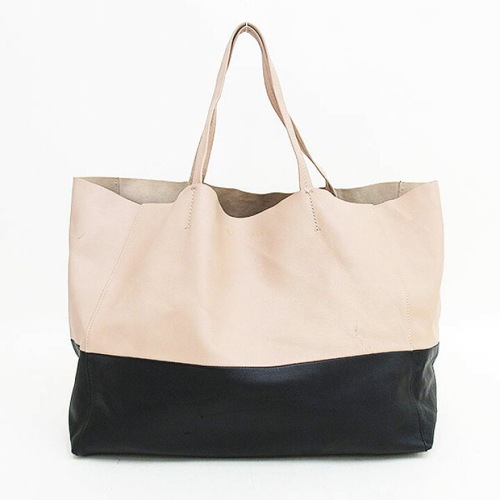 楽天市場】CELINE(セリーヌ) バイカラー カバ トートバッグ 黒 