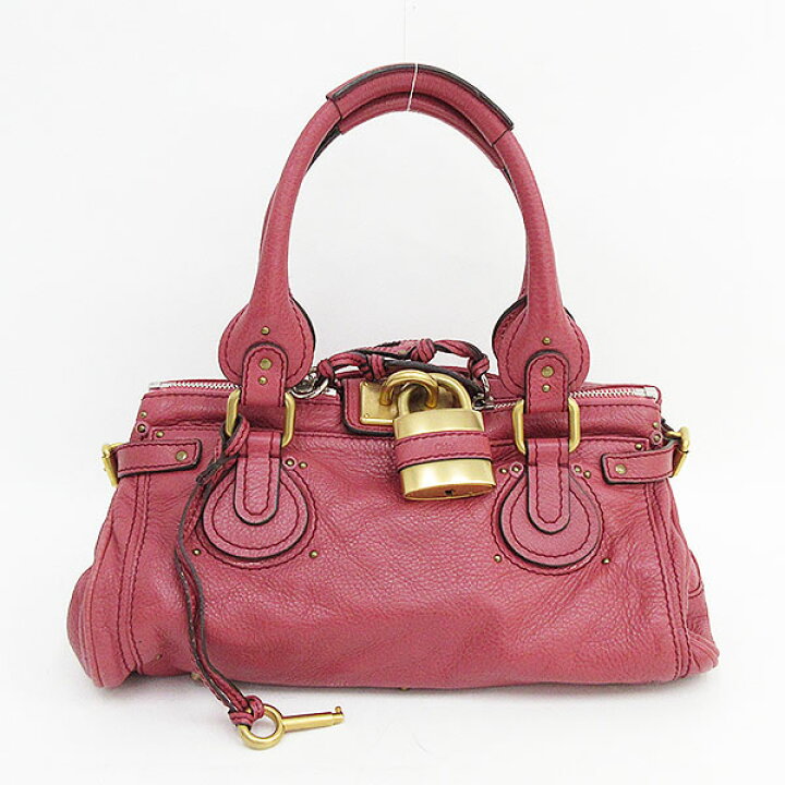 楽天市場】chloe(クロエ) パディントン ハンドバッグ ピンク レザー 