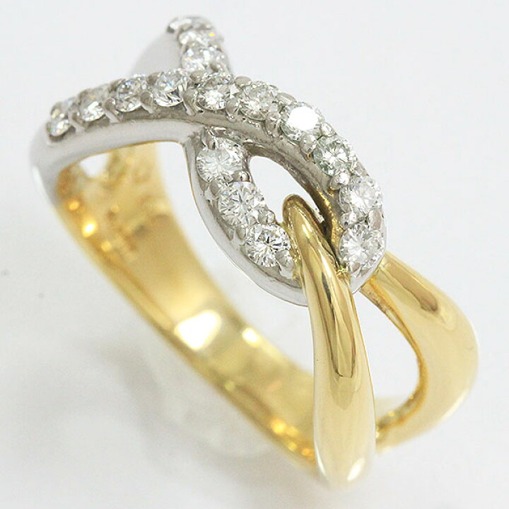 楽天市場】ダイヤモンド 計0.41ct リング 10.5号 18金イエローゴールド  