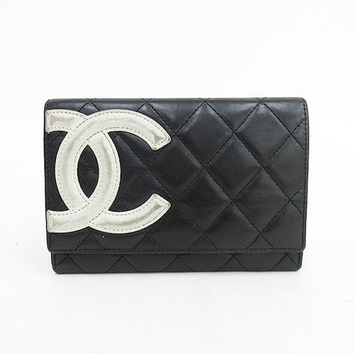 楽天市場】CHANEL(シャネル) カンボンライン ミディアム財布 二つ折り  