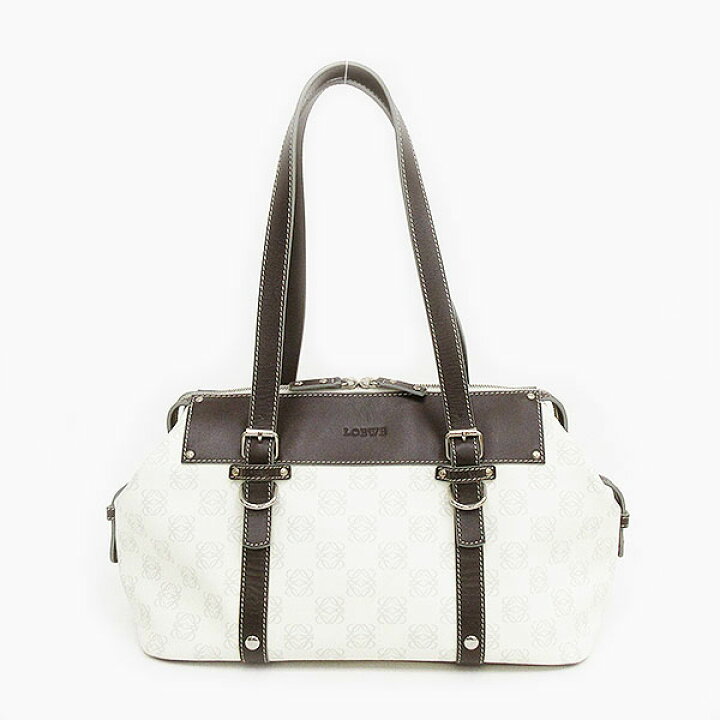 楽天市場】LOEWE(ロエベ) ロゴグラム トートバッグ 白 ホワイト×茶 