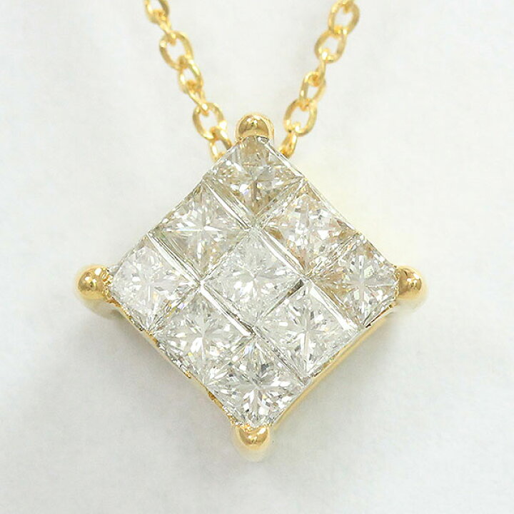 楽天市場】ミステリーセッティング ダイヤモンド 計0.50ct ネックレス  