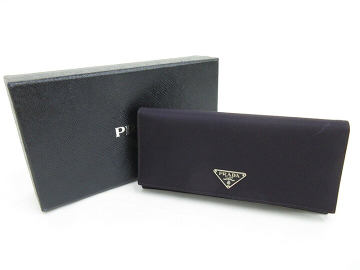 楽天市場】PRADA(プラダ) 長財布 M201 紫 パープル ナイロン 