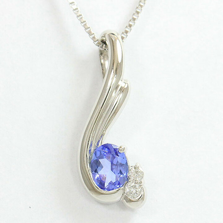楽天市場】タンザナイト/ダイヤモンド 計0.04ct ネックレス プラチナ 