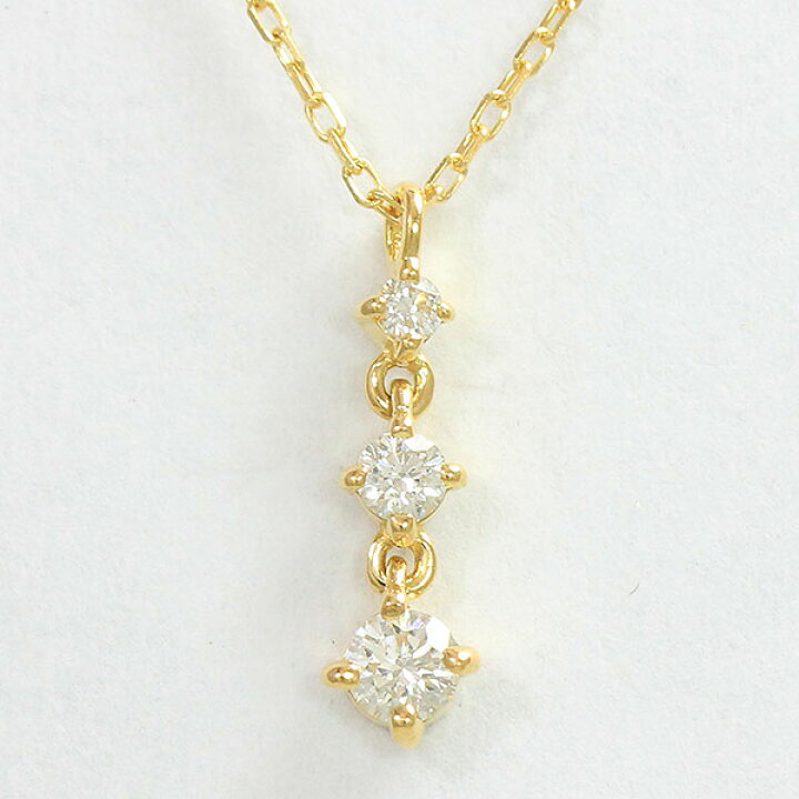 楽天市場】ete（エテ） ネックレス ダイヤモンド 計0.10ct 18金 