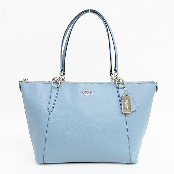 楽天市場】COACH(コーチ) トートバッグ ショルダー F57526 水色 レザー 