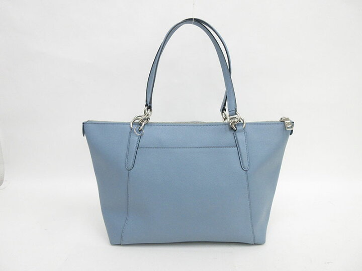 楽天市場】COACH(コーチ) トートバッグ ショルダー F57526 水色 レザー 
