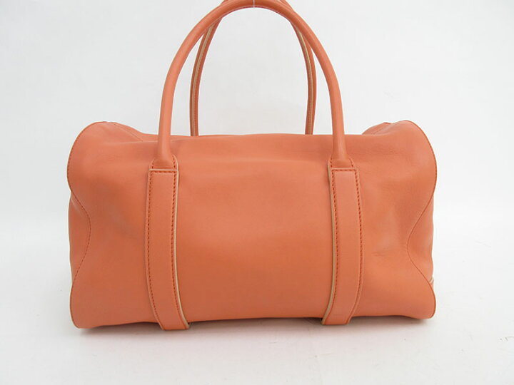 楽天市場】chloe(クロエ) マドレーヌ ボストンバッグ オレンジ レザー 