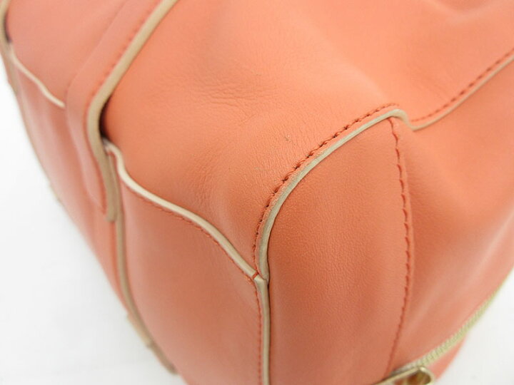 楽天市場】chloe(クロエ) マドレーヌ ボストンバッグ オレンジ レザー 