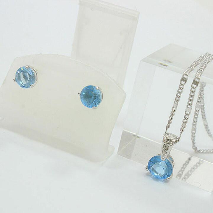 楽天市場】SWAROVSKI(スワロフスキー) ネックレス ピアス 水色 ブルー  